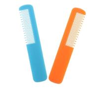 CORHAD Peigne pour Garçon et Filles et Brosse à Bébé à Dents Larges 2 Pièces Abs Solide Orange et Bleu Peigne Démêlant Doux -né Soin Cuir Chevelu Trousse de Toilette