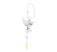 CORHAD Pendentif Cristal Attrape-Soleil Hummingbird Métal Suspendu Décoration Jardin Élégante pour Balcon et Mur