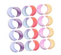CORHAD Pendentifs Lune en Verre Coloré 80 Pièces pour Création Bijoux Diy, Breloques Lune Multicolores, Accessoires Ornementaux pour Bracelets, Colliers, Boucles Couleur Aléatoire
