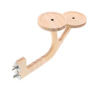 CORHAD Perchoir Bois Naturel pour Perroquet Plateforme Stable et Sécurisée pour Cage Support de Jeu Antidérapant pour Perruches Conures Calopsittes et Oiseaux Exotiques