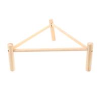 CORHAD Perchoir Bois Naturel pour Poulailler Picorage Multifonction pour Poules et Oiseaux Moyens Stand Robuste et Confortable pour Exercice des Pattes Adapté à Tous Âges et Races