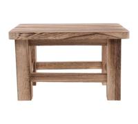 CORHAD Petit Tabouret en Bois Massif Vintage pour entrée et Chambre | Assise compacte, design ergonomique, confort prolongé, gain de place, style classique et élégant
