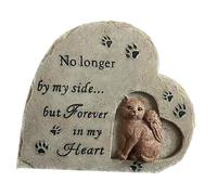 CORHAD Pierre Commémorative pour Chat Résine Statue Décorative Souvenir pour Jardin et Tombe Ornement Mémoire Animal de Compagnie