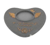 CORHAD Pierre Tombale pour Chien Extérieur en Pierre Grise, Petite Stèle Funéraire pour Animaux de Compagnie, Monument Commémoratif Résistant aux Intempéries pour Jardin, Plaque