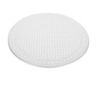 CORHAD Plaque à Pizza Ronde Perforée Résistante en Aluminium Argenté | Cuisson Maison, Nettoyage Facile, pour Petits Pains Vapeur et Gâteau, Design Robuste et Aéré
