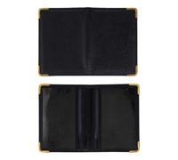 CORHAD Pochette de Protection Cartes et Identité en Cuir PU, Multi-Grille | Fentes Pratiques, Surface Classique Soignée, Protège des Rayures, pour Travail, Caisse et Déplacements