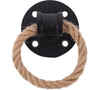 CORHAD Poignée en Corde Vintage Noire Bouton de Traction en Corde pour Porte de Placard et Armoire Bouton Mural Rustique Poignée de Meuble Rétro Accessoire Décoratif pour Intérieur