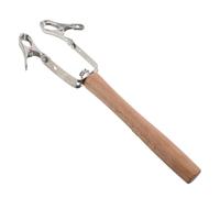 CORHAD Porte-bâtonnets de moxa à double clip - Outil d'auto-moxibustion portatif avec manche en bois - Outil de thérapie corporelle résistant à la chaleur - Diamètre du bâtonnet : 1,8 cm