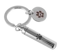 CORHAD Porte-clefs Urne Funéraire Animale Inoxydable Bijoux De Souvenir pour Cendres De Compagnons à Quatre Pattes Souvenir Éternel