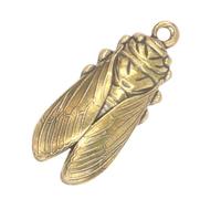 CORHAD Porte-clés Pendentif Cigale Rétro Laiton Miniature Accessoire Décoratif Artisanal Léger et Cadeau Original pour Trousseau Clés et Fête des Mères