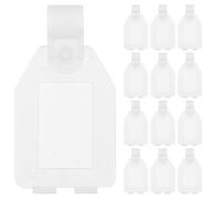CORHAD Porte-étiquette de classification 20pcs 48x28 mm en polypropylène semi-transparent pour supports d'enseignes et paniers suspendus en supermarché