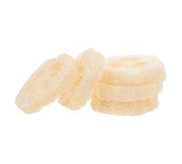 CORHAD Porte-savons pour Salle de Bain et Fabrication de Savonnette Lot de 5 en Loofah Naturel Beige, Forte Absorption D'eau et Séchage Rapide, Forme Simple et Naturelle