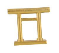 CORHAD Porte Torii Miniature en Résine Dorée, Modèle Décoratif Japonerie, Ornement de Maison et Aquarium, Accessoire D'artisanat de Jardin, Décoration Zen pour Intérieur,