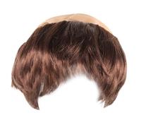CORHAD Postiche de Moine Chauve Marron pour Hommes, Légère et Confortable, pour Fête et Performance Scène Déguisement Médiéval Halloween