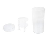 CORHAD Pot de Fleurs en Acrylique Transparent Rond 1 Pièce Ø 7 Cm, Boîte à Fleurs Décorative pour Mariage, Rangement Floral pour Roses Éternelles et Bouquets, Coffret Présent Romantique
