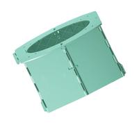 CORHAD Pot de Voyage Pliable pour Bébé Vert, Siège D'entraînement Portable et Léger en Polypropylène, Compact et Stable, pour Voiture et Déplacements, Pot et Toilette D'apprentissage