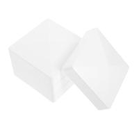 CORHAD Poteaux de Clôture Capuchons en Abs Blanc, Résistants aux Intempéries et Faciles à Installer, Adaptés pour Docks et Lampadaires en Extérieur, Lot de 4 Pièces Design Élégant et