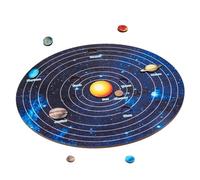 CORHAD Puzzle Bois Système Solaire avec pour Garçon Fille Éducatif Cognitif Apprentissage Spatial Puzzle Encastrable Cadeau Garçon Fille Ans