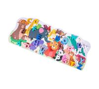 CORHAD Puzzle Éducatif Bois pour Garçon Fille Jeu Association des Lettres Apprentissage Précoce Puzzle Cognition Pédagogique pour Garçons et Filles