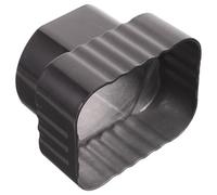 CORHAD Raccord pour Tuyau de Gouttière D'eau de Pluie, Adaptateur 60x80 Mm vers 75 Mm, Connecteur pour Drainage Pluvial, Accessoire Gouttière Extérieur, Installation Toiture