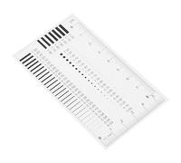 CORHAD Règle Transparente en Plastique pour Mesure Haute Précision des Rayures et Défauts, Outil de Comparaison Clair Adapté à Divers Scénarios de Travail Professionnels et Amateurs