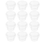 CORHAD Reusable Buckets 12pcs 0.5L PP Mini Containers with Lids for Storage Use and Snack Buckets
