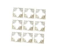 CORHAD Rondelles De Bois Décoratives Creuses 100 Pcs Pour Scrapbooking Bricolage, Protection D’angle, Emballage Décoratif, Couleur Bois Naturel, Usage Artisanal Créatif Et Coffret Diy, Durée Longue
