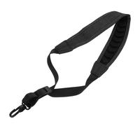 CORHAD Sangle de Saxophone Épaissie Réglable en Polyester Gris Foncé Bandoulière de Cou Confortable Crochet Solide Accessoire pour Saxophone Basse et Alto Usage Professionnel et