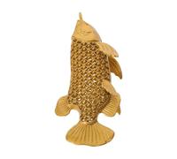 CORHAD Sculpture de Carpe Laiton Décorative Ornement Poisson Artificiel Feng Shui Modèle Chinois pour Décoration Intérieure Bureau Restaurant ou Voiture Symbole de Prospérité et Abondance