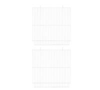 CORHAD Séparateur de Cage Métallique pour Petits Animaux 2 Pièces, Panneau de Séparation en Treillis Solide, Taille Standard, pour Cage Hamster, Écureuil, Usage Habitat Pet, Accessoire