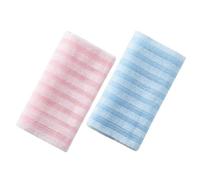 CORHAD Serviettes Exfoliantes Corps Bleu et Rose en Polyester 2pcs Nettoyage Profond et Accélération Métabolisme, Quotidienne