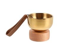 CORHAD Set Bol Chantant Multifonction Laiton avec Cloche de Prière Bol Tibétain Décoratif pour et Aux Animaux Portable et pour Maison et Voyage