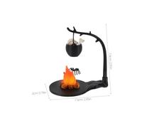 CORHAD Set de Figurines Miniatures Crânes Suspensions Halloween pour Décorations de Maison Hantée et Accessoires de Jeu