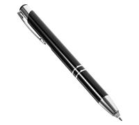 CORHAD Stylo à Bille Métal Réutilisable Noir Stylo Tactile Ergonomique Confortable pour Écriture Bureau Abs et Robuste