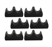 CORHAD Support pour Stylo à Encre 6 Pièces en Plastique Noir, Porte-pinceaux de Calligraphie Simple et Généreux, pour Création de Peinture Calligraphique