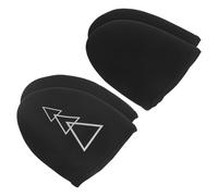 CORHAD Surchaussures de Vélo Imperméables en Néoprène Demi-Palmier Protection Pluie et Chaleur 2 Paires Éléments Réfléchissants Triangulaires Adaptées VTT et Route pour Cyclisme