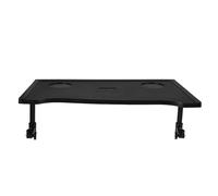 CORHAD Table à Manger pour Fauteuil Roulant Noir en Plastique avec Porte-gobelet, Surface Confortable, pour Repas en Intérieur et Extérieur pour Adultes