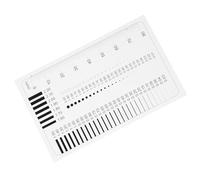 CORHAD Tableau de mesure des défauts Outil de mesure de haute précision en plastique avec règle de mesure transparente pour détection des défauts en applications industrielles