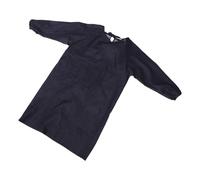 CORHAD Tablier de Barbier en Denim Épais Noir à Manches Longues avec Poches, Coupe Confortable et Multifonctionnel, Cuisine à Domicile