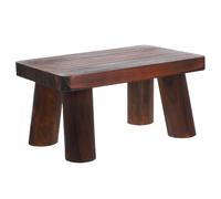 CORHAD Tabouret de Chevet Marchepied de Lit en Bois, Rectangulaire, Portable, Antidérapant, Support Stable, pour Salle de Bain Cuisine, pour Seniors