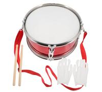 CORHAD Tambour Militaire Garçon Fille Rouge Brillant Instrument Percussion Éducatif pour Garçon Fille Musical pour Éveil et Apprentissage Kit Tambour Batterie Junior