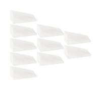 CORHAD Tampons à Ongles pour Manucure Artistique 30pcs Compacts en Éponge Triangle Blanc Légère à Domicile ou Salon de Nail Art