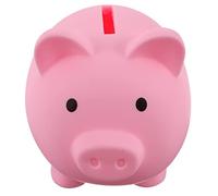 CORHAD Tirelire Cochon Incassable Vinyle Pot à Monnaie Bureau Décoratif pour Économies Garçon Fille Et Adultes Rose