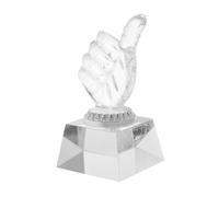 CORHAD Trophée Transparent Forme de Main Petite Décoratif Élégant pour Récompenses et