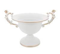 CORHAD Urne Métal Rétro Européen avec Doubles Poignées Lourdes Vase Décoratif Shabby Chic pour Fleurs Centre de Table Rustique pour Mariage et Maison
