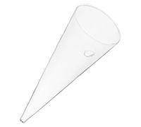 CORHAD Vase Mural Transparent Verre Cône Important Planteur Murale Décoratif pour Fleurs Fraîches et Artificielles Pot de Fleur Suspendu Simple pour Décoration Maison et Jardin