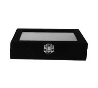 CORHAD Vitrine pour Médiators Guitare Noire Anti-poussière Couvercle Transparent, Étui de Rangement Compact et Robuste, Accessoire Pratique pour Collectionneurs et Musiciens