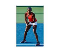 Cori Gauff - Affiches murales imperméables - Impression d'intérieur - Résistante à l'humidité - Facile à installer et à la décoloration - Style sans cadre - 40 x 60 cm