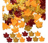 Coriandoli de Feuilles d'Automne - Confettis de Table pour Fête d'Automne | 15g Corriger Feuilles d'érable décoratives pour Thanksgiving, mariages, anniversaires, paillettes et centres de saison