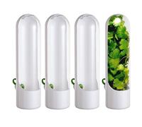 Coriandre Keeper - Conteneur De Stockage D'herbes Fraîches, Lot De 4 Organisateurs De Conservation De Laitue | Récipient De Conservation Pratique Qui Conserve Les Herbes Telles Que Le Romarin, Le Pers